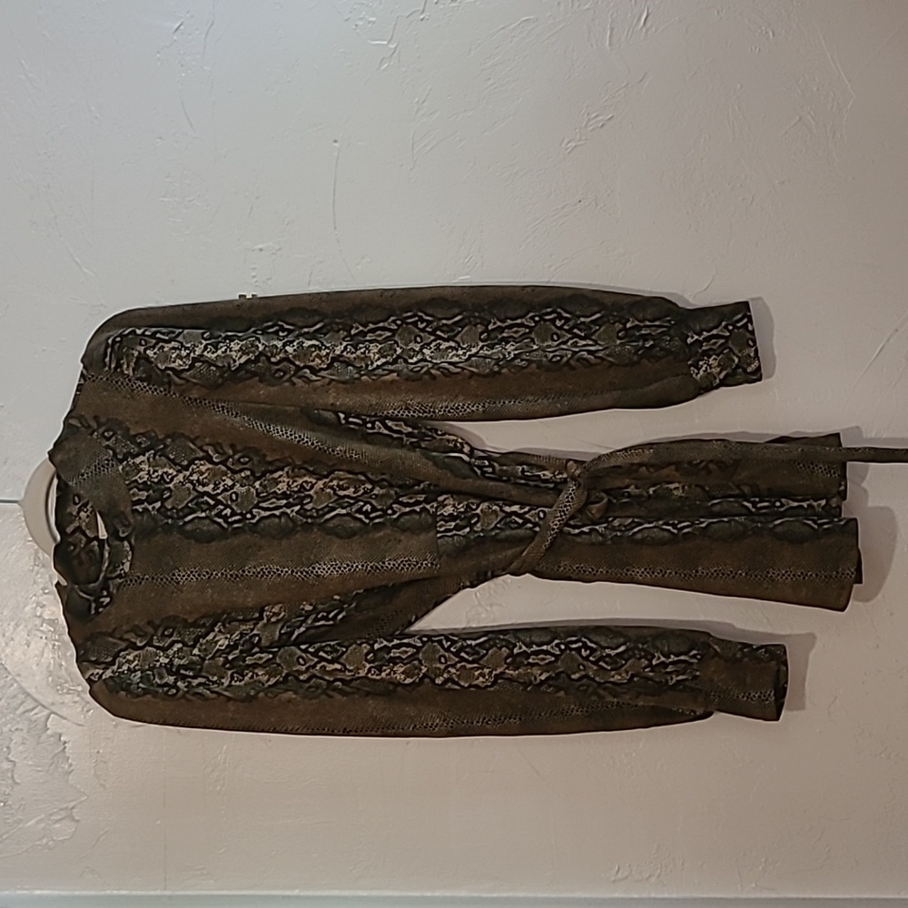 Snake print dress